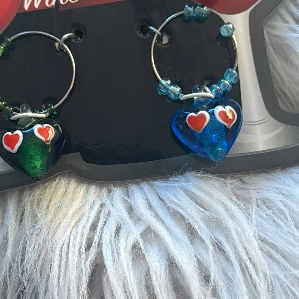 Handcrafted wine glass charms